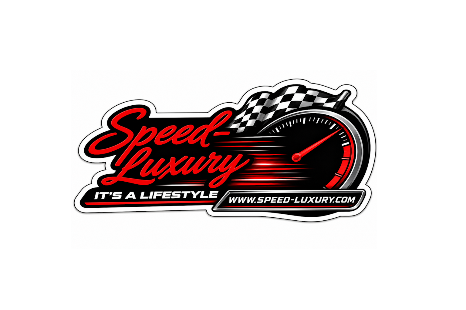 Speed-Luxury "It's a Lifestyle" Premium Vinyl Sticker